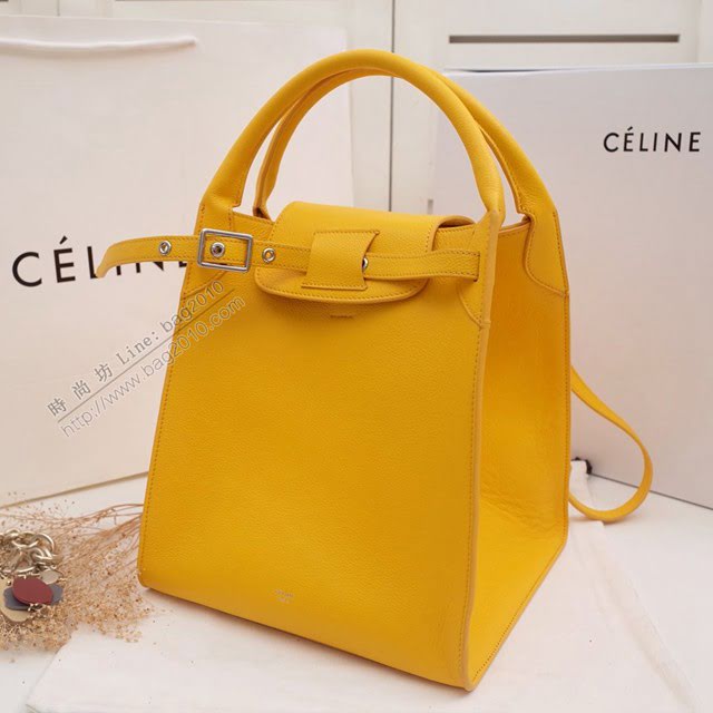 Celine女包 賽琳平紋小牛皮手袋 Céline big bag Celine手提肩背包 183313  slyd2134